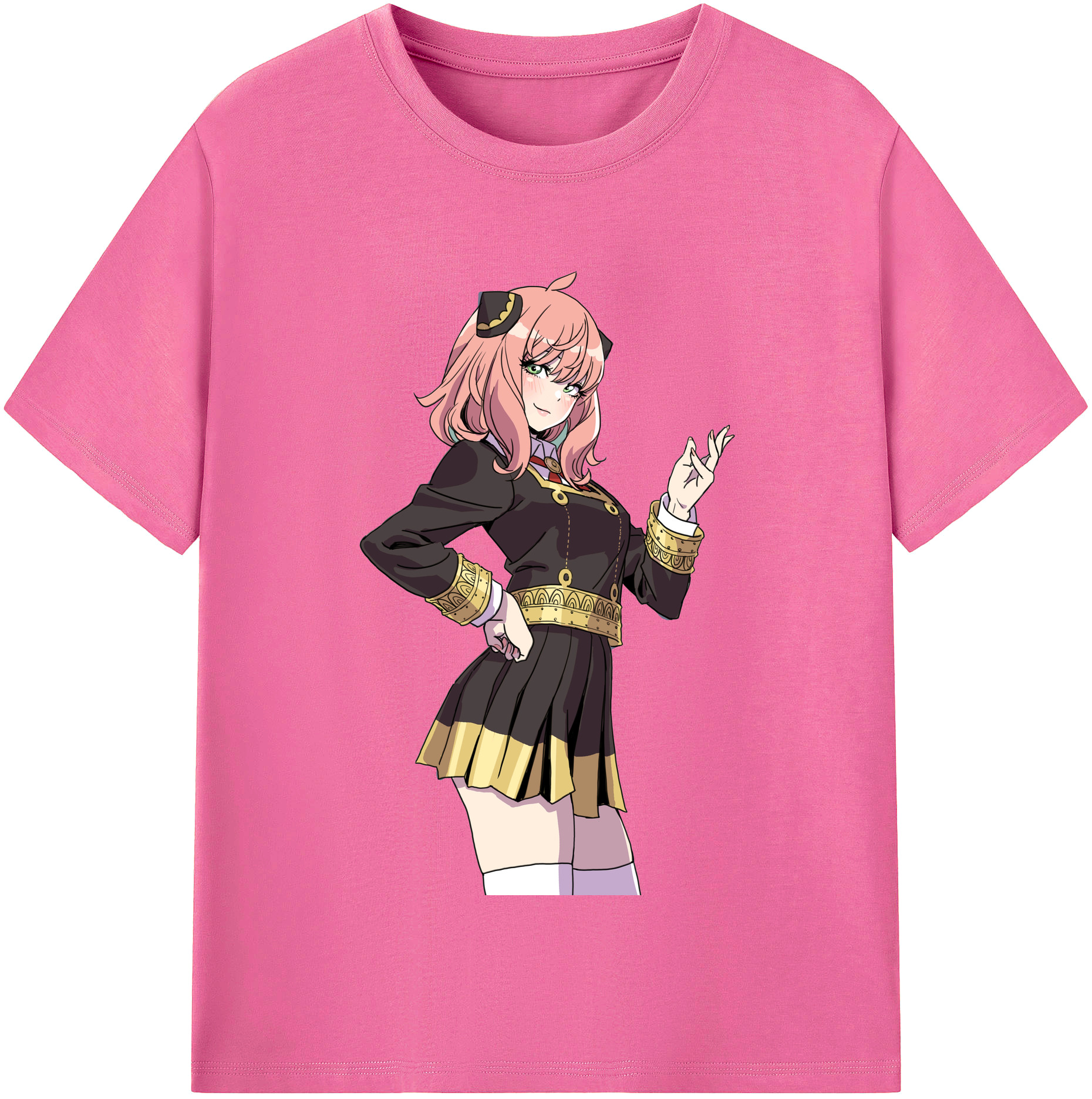 （画像用） SPY×FAMILY间谍家家酒 レディースカジュアルプリントTシャツ（綿100％）